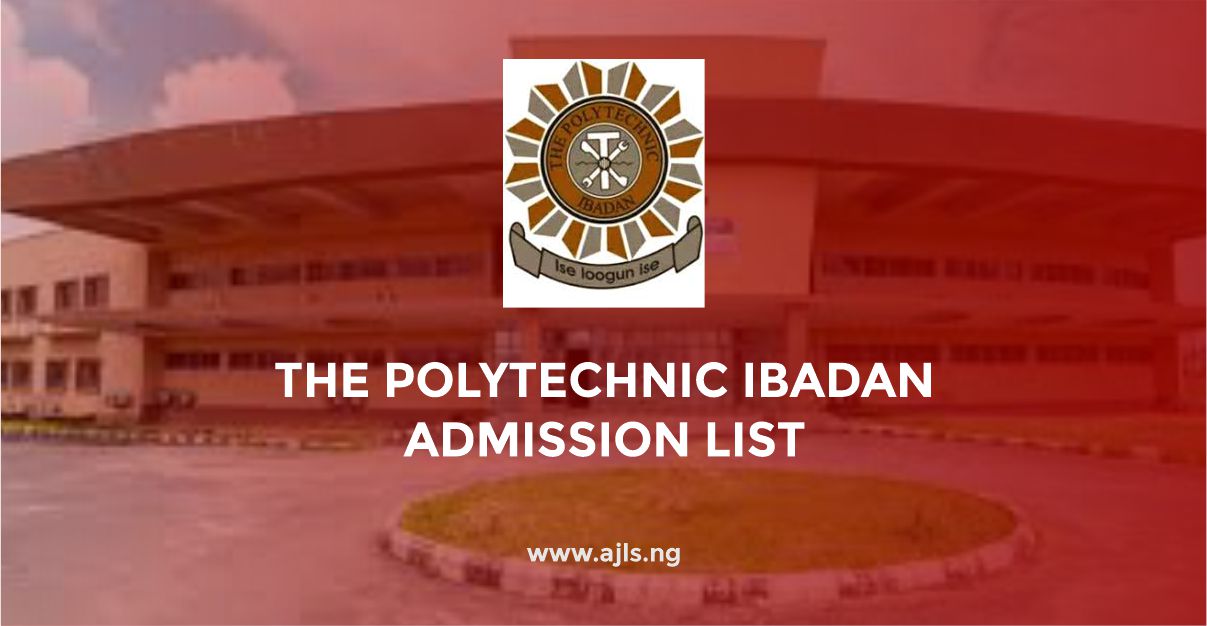 The Polytechnic Ibadan Admission List