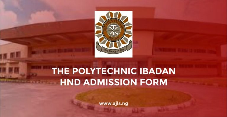 The Polytechnic Ibadan HND Admission Form