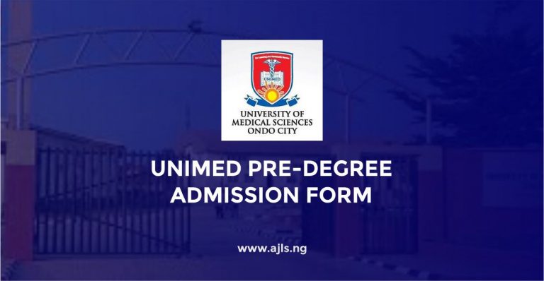 UNIMED Pre-Degree Admission Form