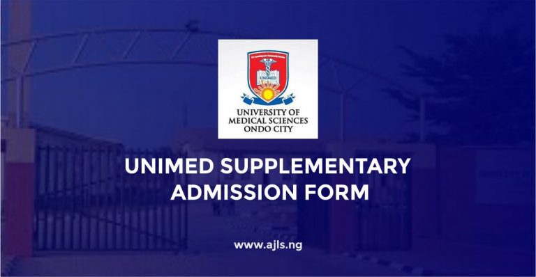 UNIMED Supplementary Admission Form
