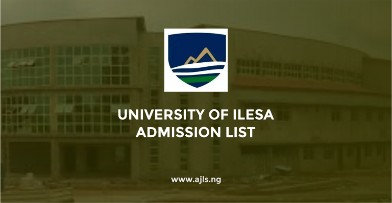 University of Ilesa Admission List