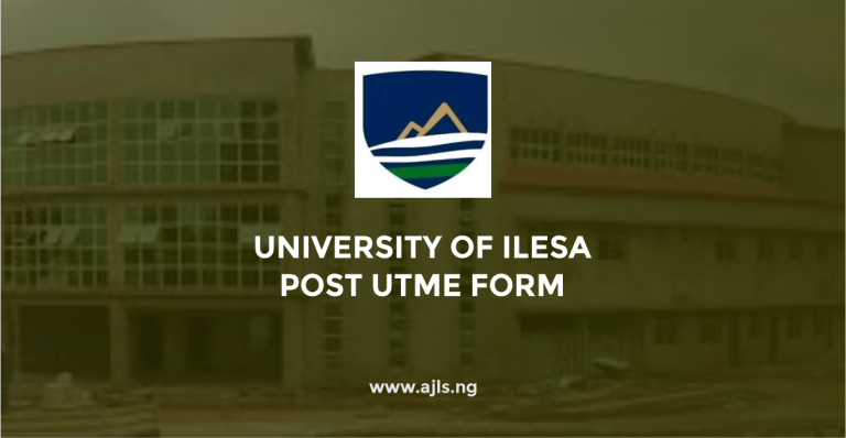 University of Ilesa Post-UTME Form