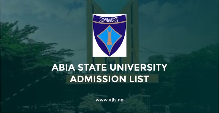 Abia State University Admission List