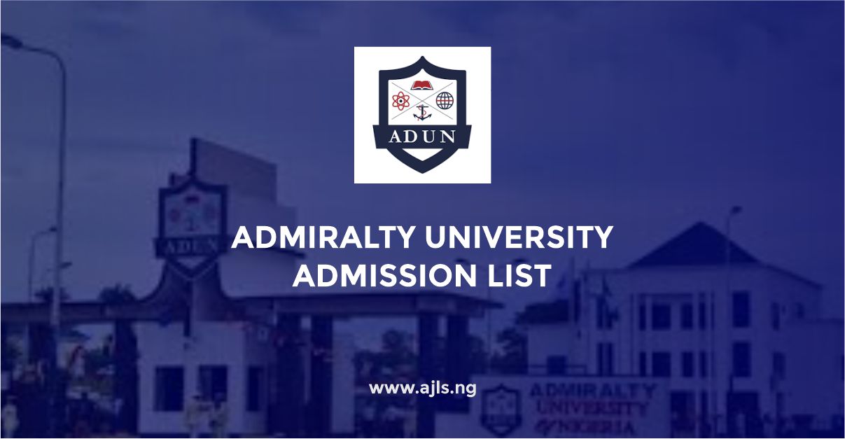 Admiralty University Admission List