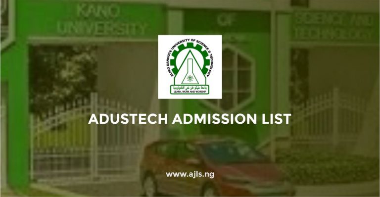 ADUSTECH Admission List