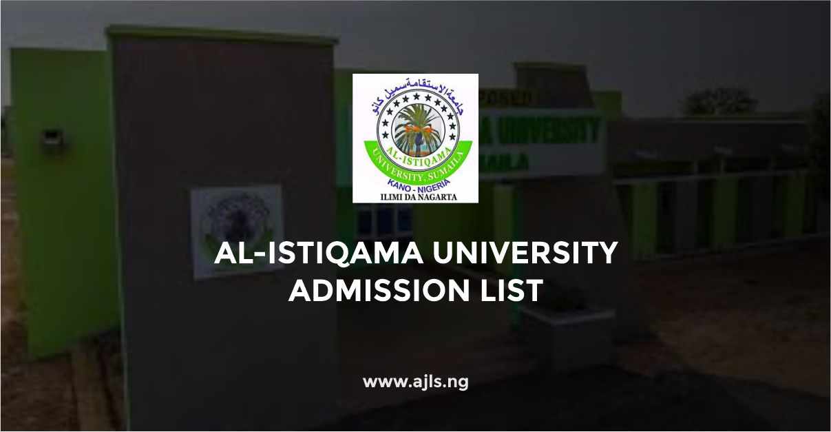 Al-Istiqama University Admission List