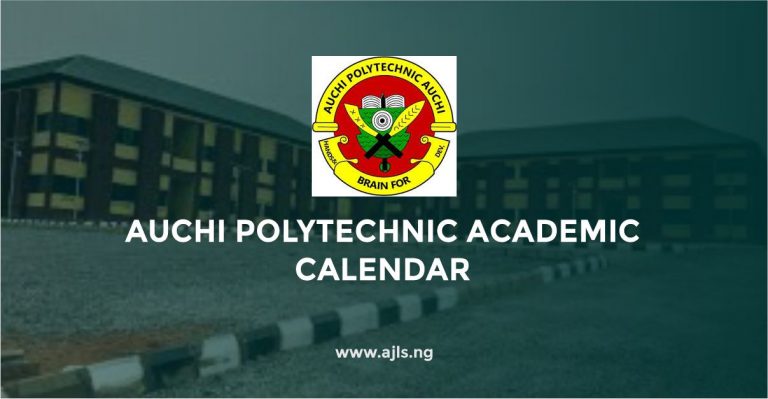 Auchi Polytechnic Academic Calendar