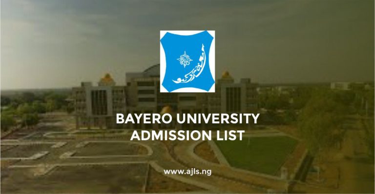 Bayero University Admission List