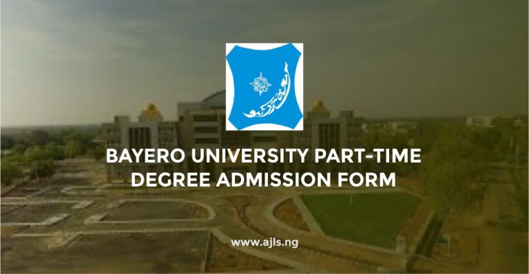 Bayero University Part-Time Degree Admission Form