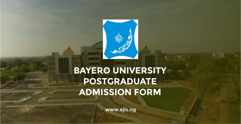 Bayero University Postgraduate Admission Form