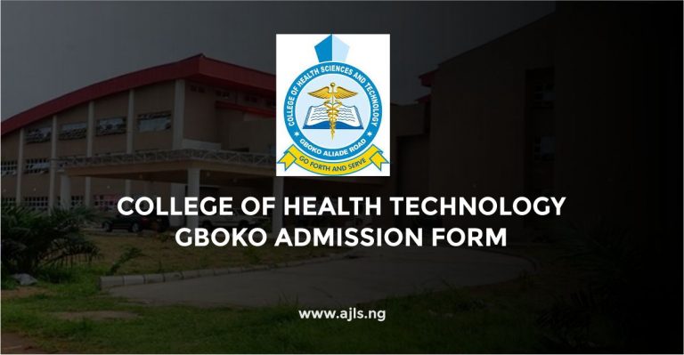 College of Health Technology Gboko Admission Form