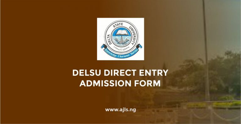 DELSU Direct Entry Admission Form