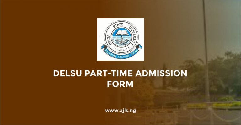DELSU Part Time Admission Form