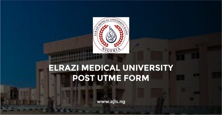 Elrazi Medical University Post-UTME Form