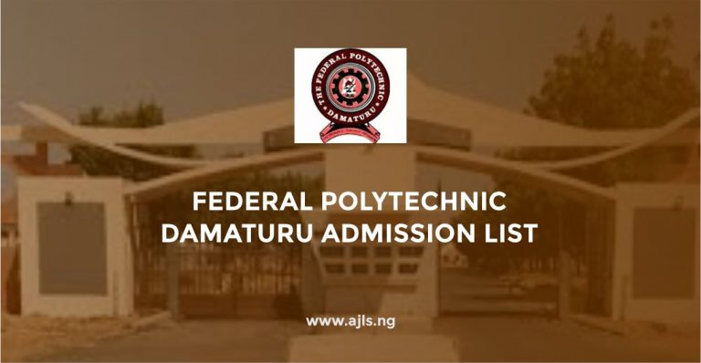 Federal Polytechnic Damaturu Admission List