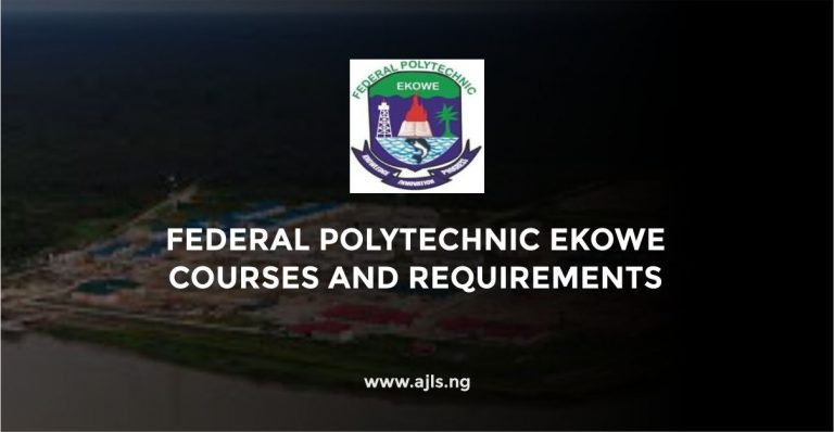 Federal Polytechnic Ekowe Courses
