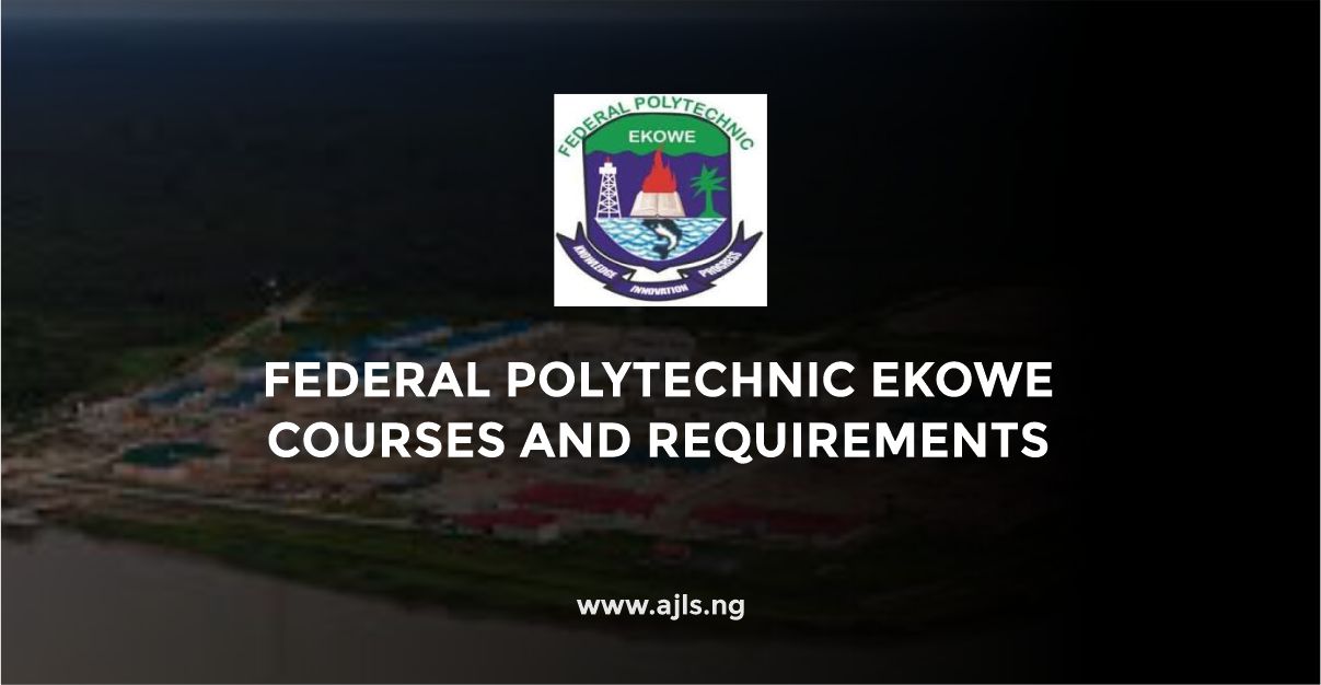 Federal Polytechnic Ekowe Courses