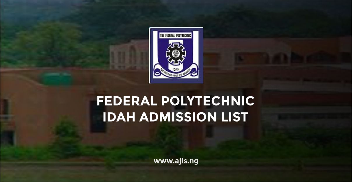 Federal Polytechnic Idah Admission List