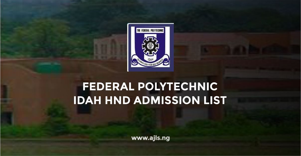 Federal Polytechnic Idah HND Admission List