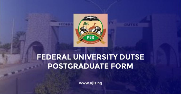 Federal University Dutse Postgraduate Form