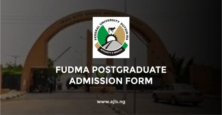 FUDMA Postgraduate Admission Form