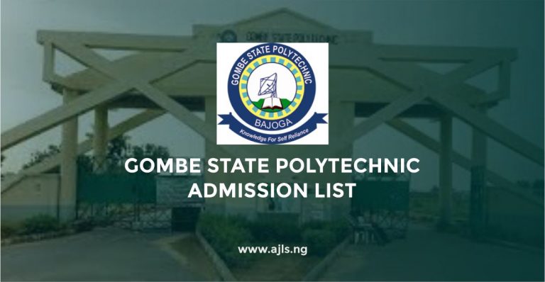 Gombe State Polytechnic Admission List