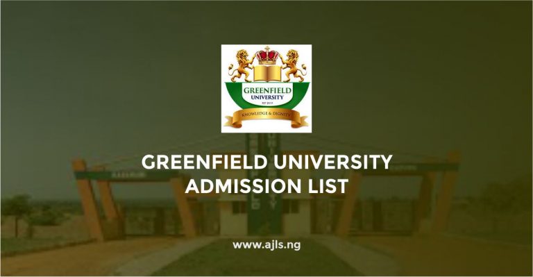 Greenfield University Admission List