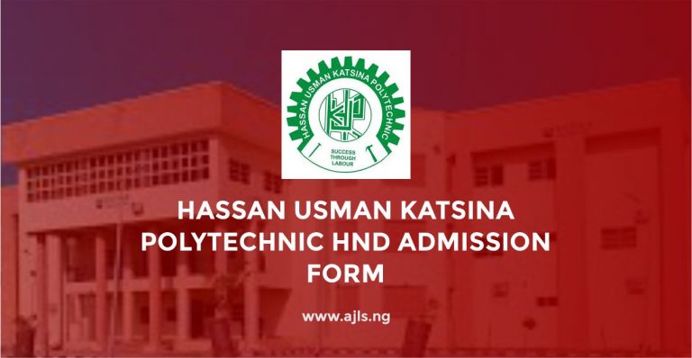Hassan Usman Katsina Polytechnic HND Admission Form