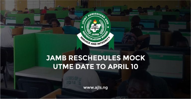 JAMB Reschedules Mock UTME Date