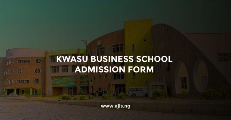 KWASU Business School Admission Form