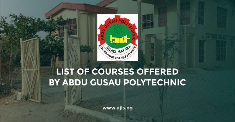 Abdu Gusau Polytechnic Courses