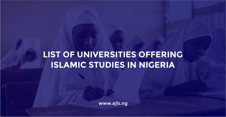 Universities Offering Islamic Studies in Nigeria