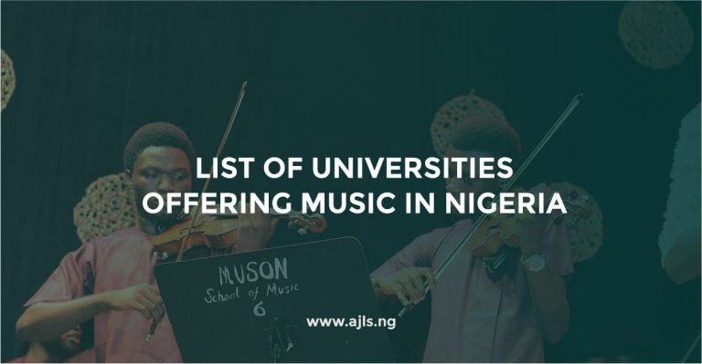Universities Offering Music in Nigeria
