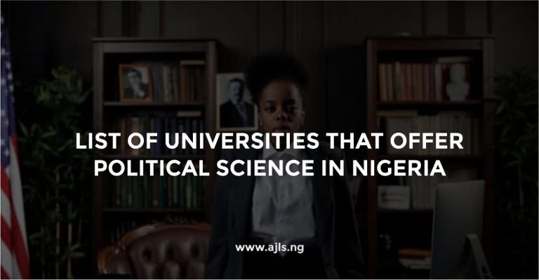 Universities that Offer Political Science in Nigeria