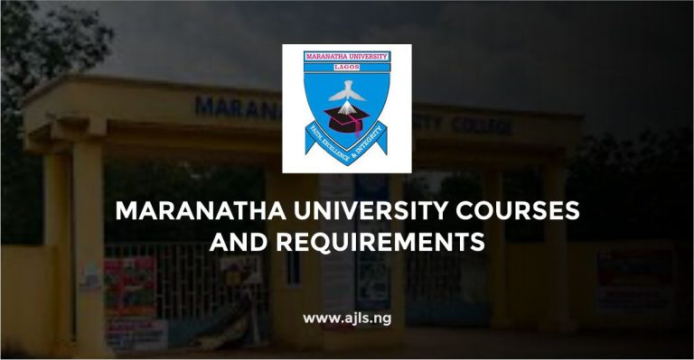 Maranatha University Courses and Requirements