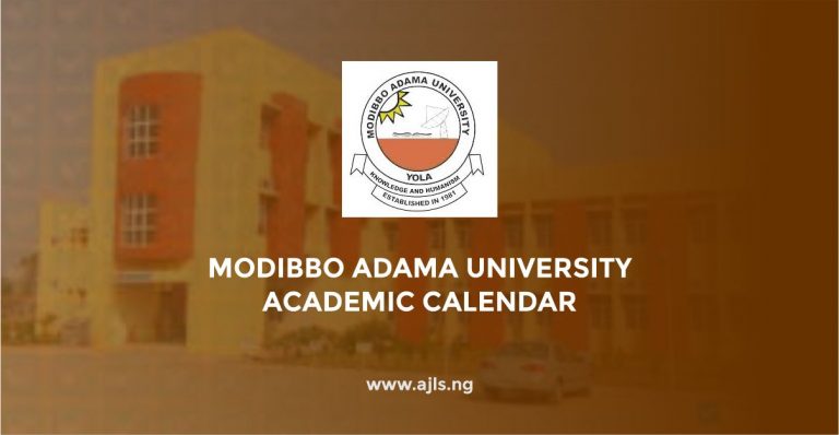 Modibbo Adama University Academic Calendar
