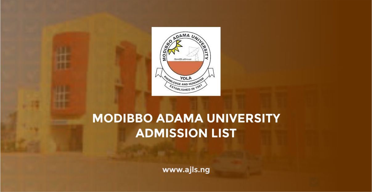 Modibbo Adama University Admission List