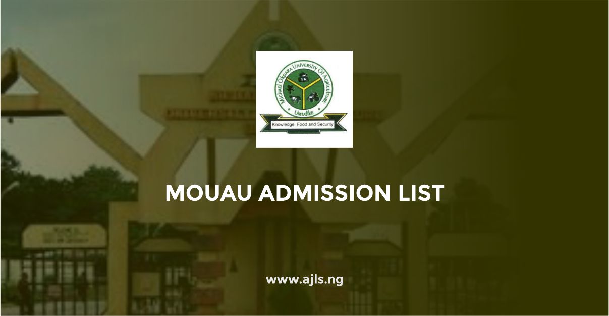 MOUAU Admission List