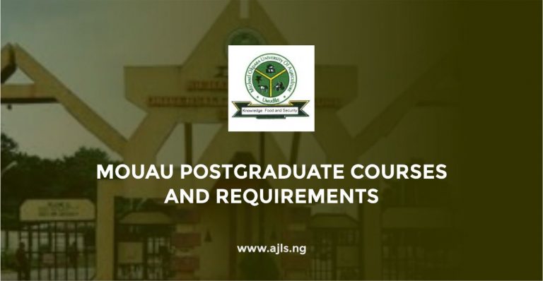 MOUAU Postgraduate Courses