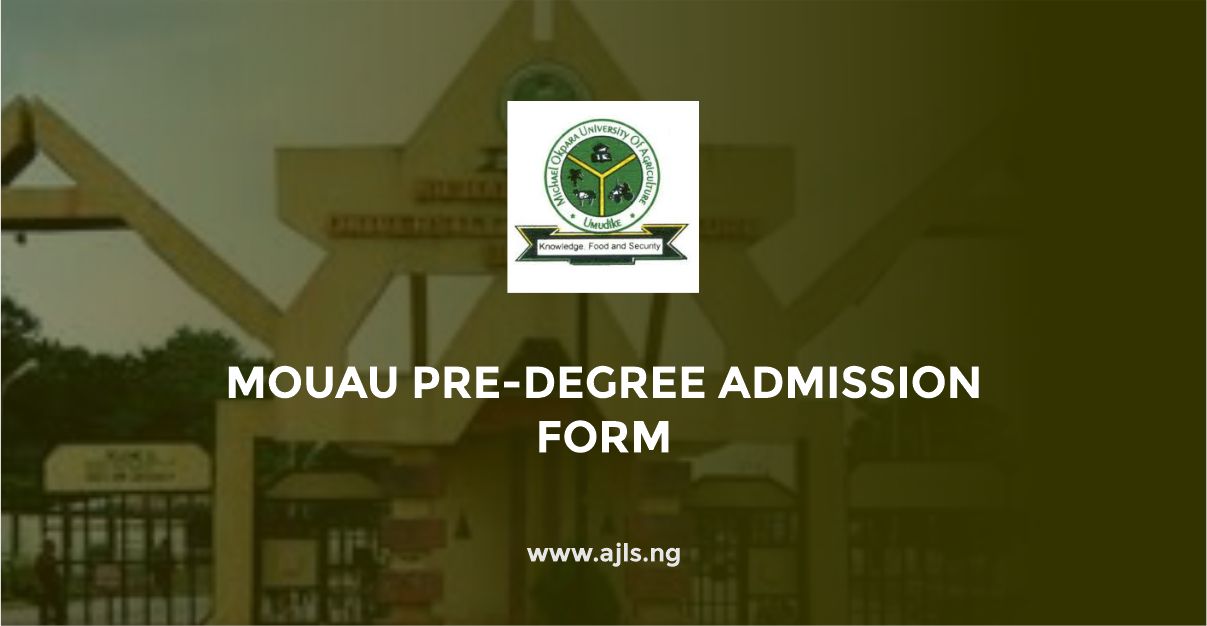 MOUAU Pre-Degree Admission Form