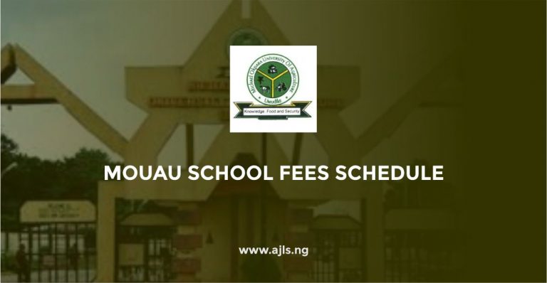 MOUAU School Fees Schedule