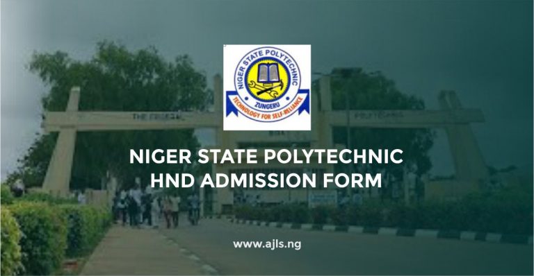 Niger State Polytechnic HND Admission Form