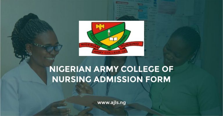 Nigerian Army College of Nursing Admission Form