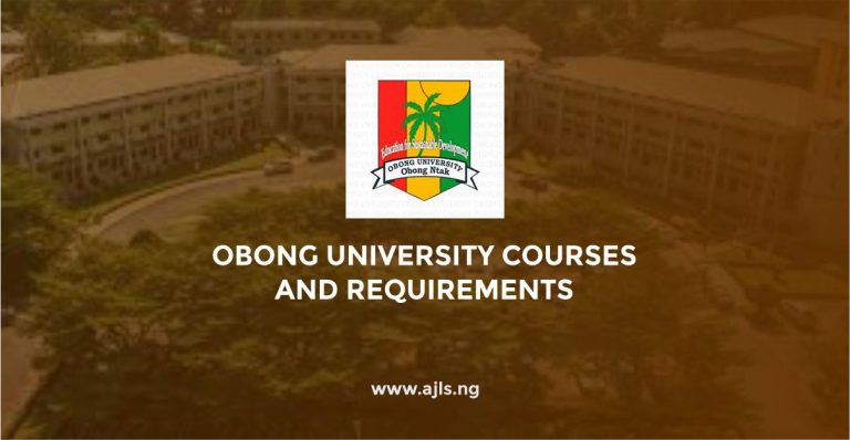 Obong University Courses
