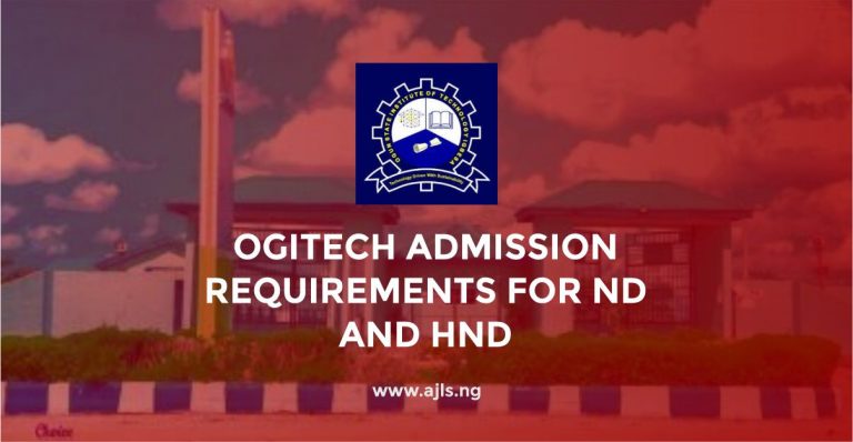OGITECH Admission Requirements