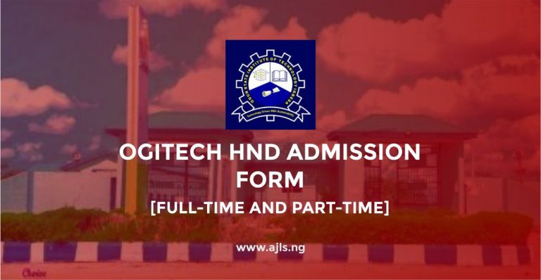 OGITECH HND Admission Form