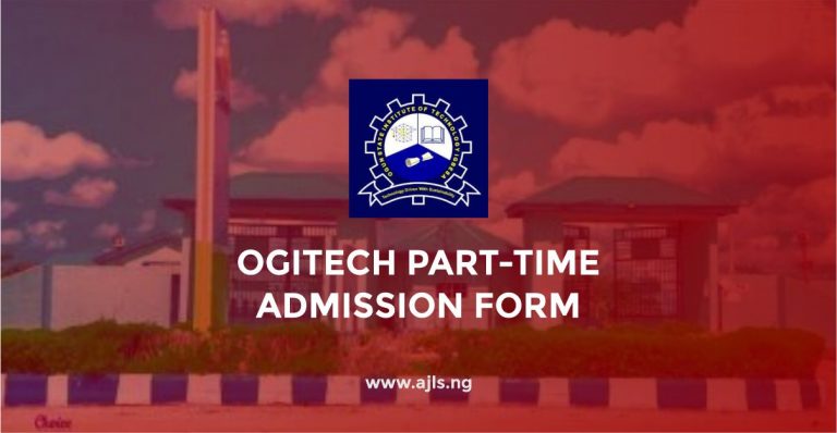 OGITECH Part-Time Admission Form