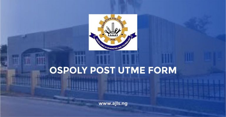 OSPOLY Post-UTME Form