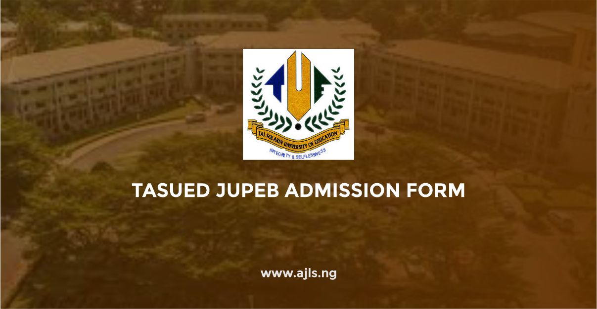 TASUED JUPEB Admission Form