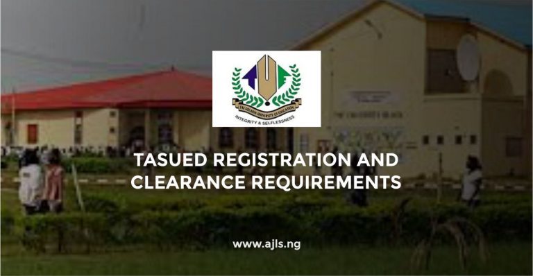 TASUED Registration and Clearance Requirements